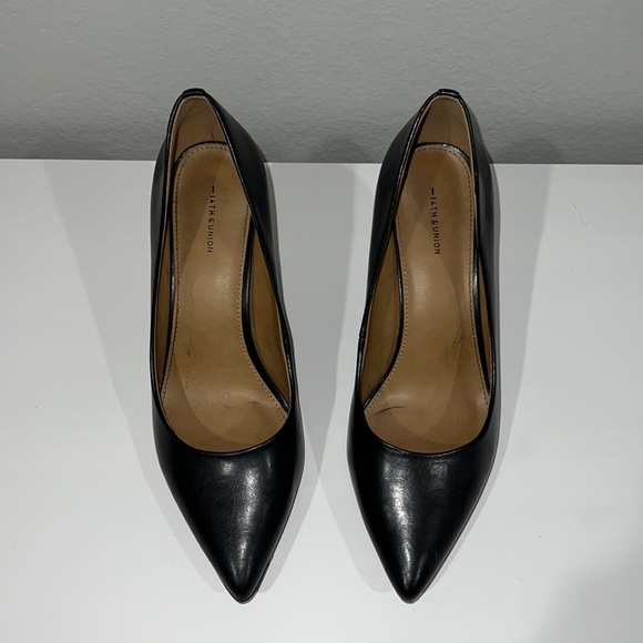 black 14th and union pointed toe heels - Picture 1 of 4